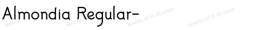 Almondia Regular字体转换